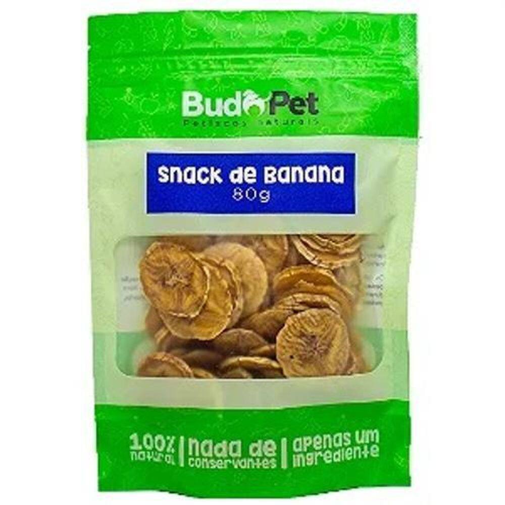 Budopet Snack De Banana Petisco Natural Para Cães - 80G
