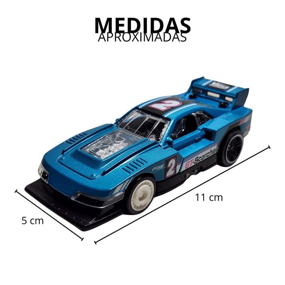 Carrinho Hot Wheels Gt-Scorcher Pull-Back Speeders | Extra