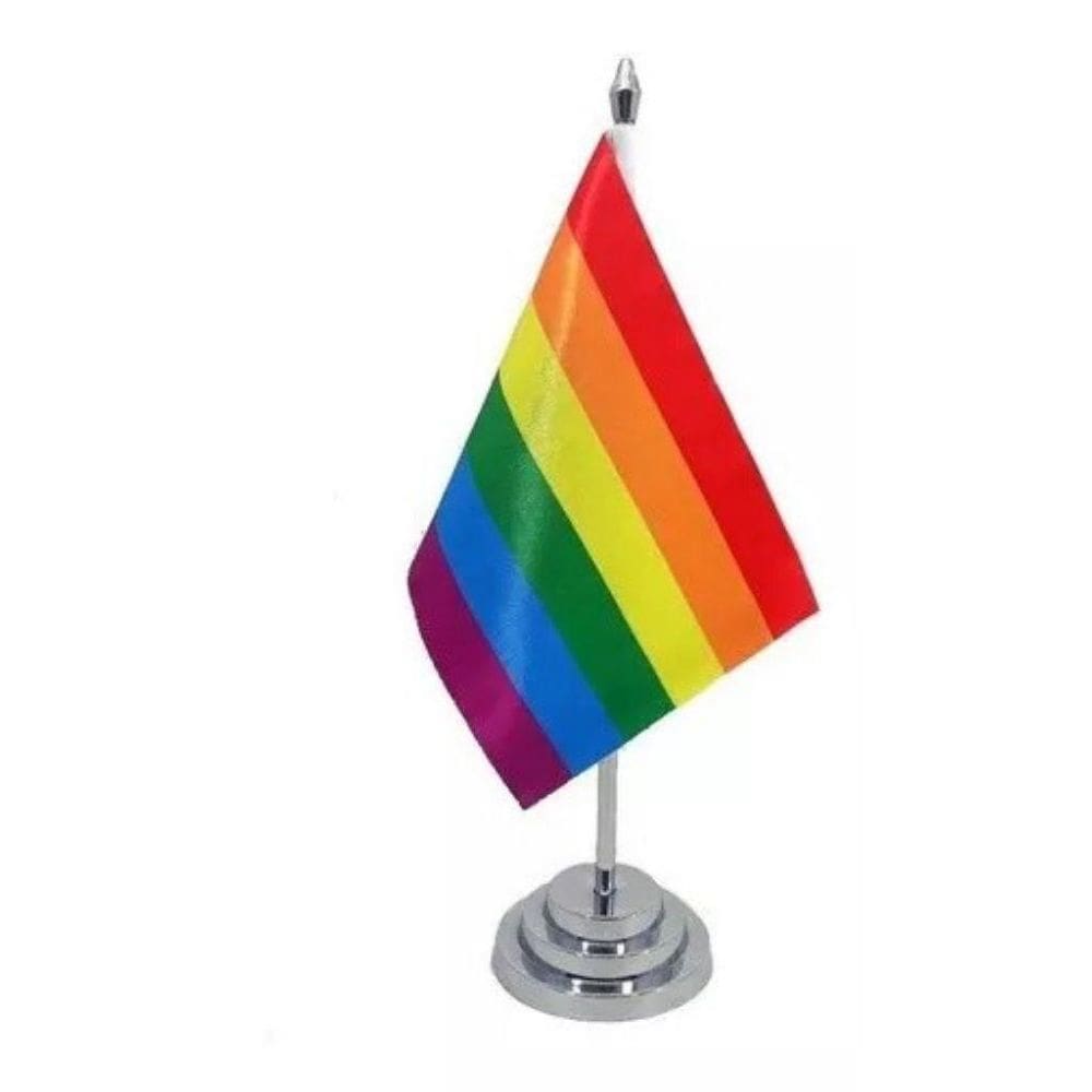 Bandeira de Mesa 29 cm - LGBT - Orgulho Gay - GLS