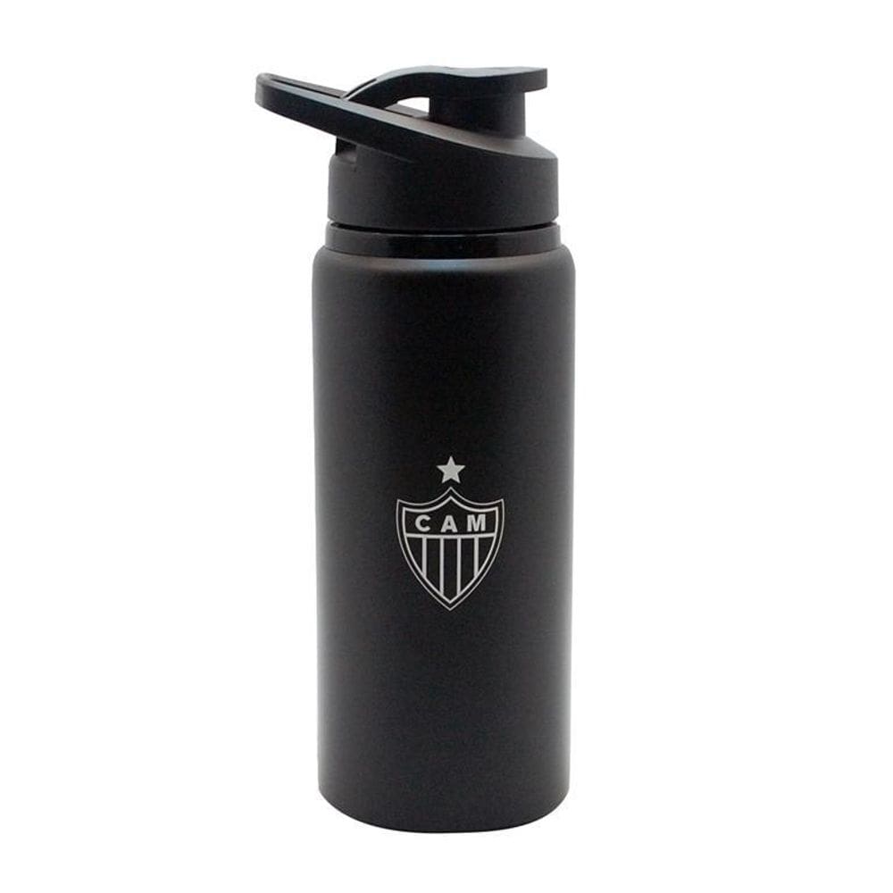 Squeeze Atlético Mineiro Preto Com Bico 600 Ml.