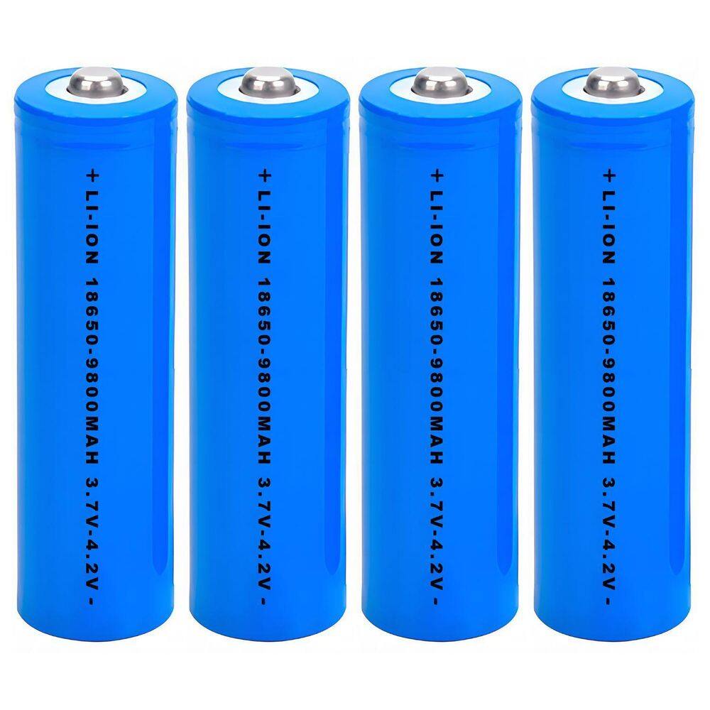 Kit 4 Baterias 18650 9800Mah 4.2V Recarregáveis Para Rádios