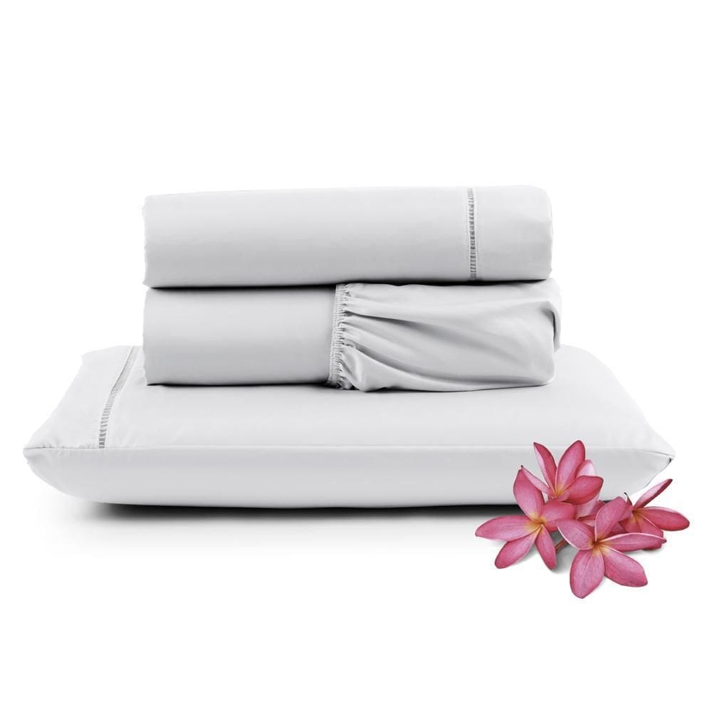 Jogo Cama Lençol Unique Solteiro 400 Fios - Branco