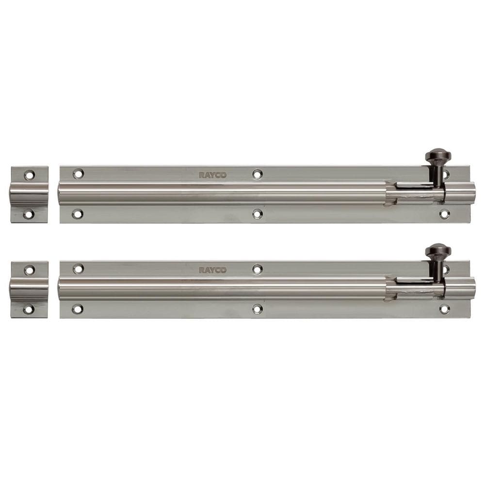 Kit 2 Trinco 200Mm Tarjeta Ferrolho De Porta Janela Alumínio
