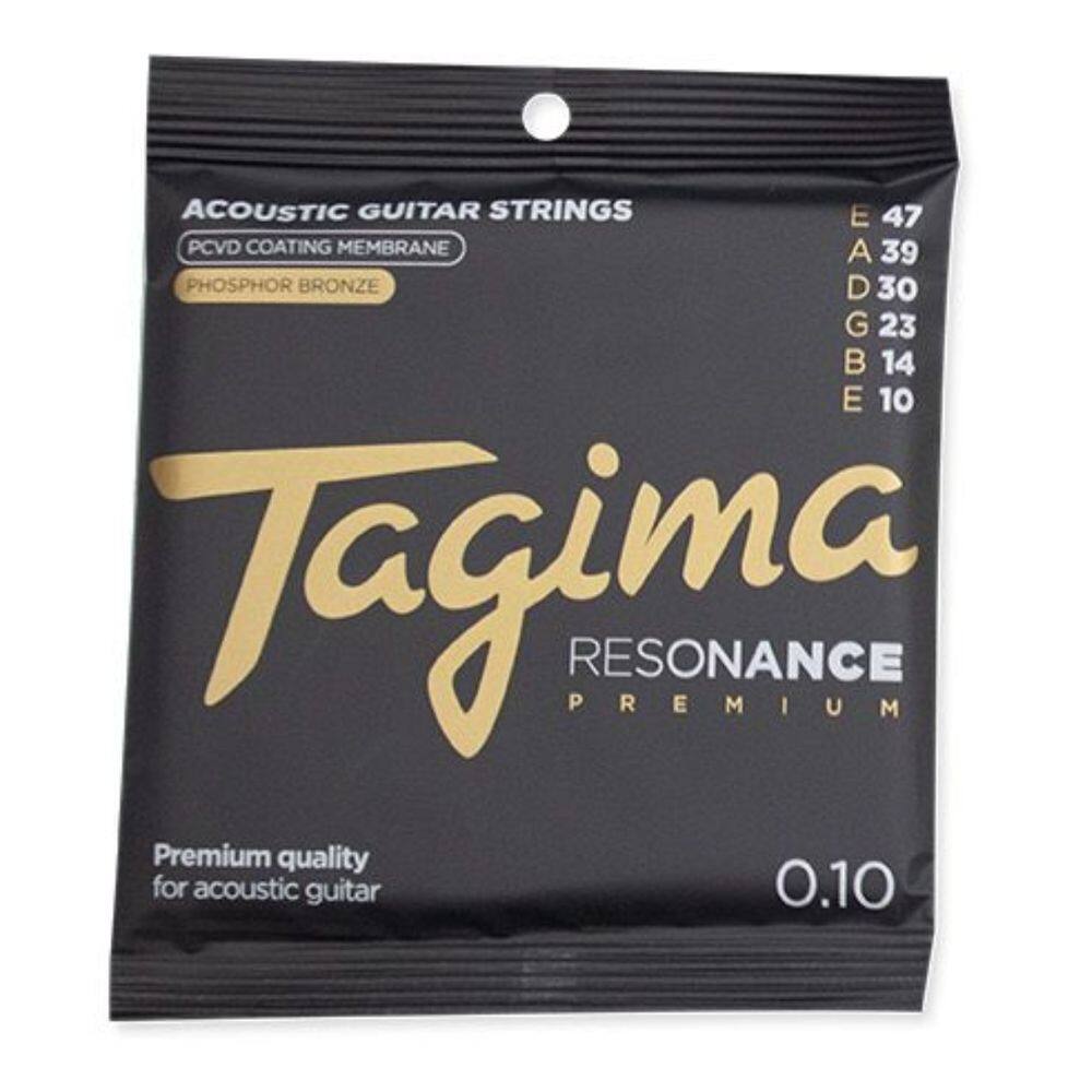 Encordoamento Tagima 010 Pcvd Coated Para Violao De Aco Anti Ferrugem