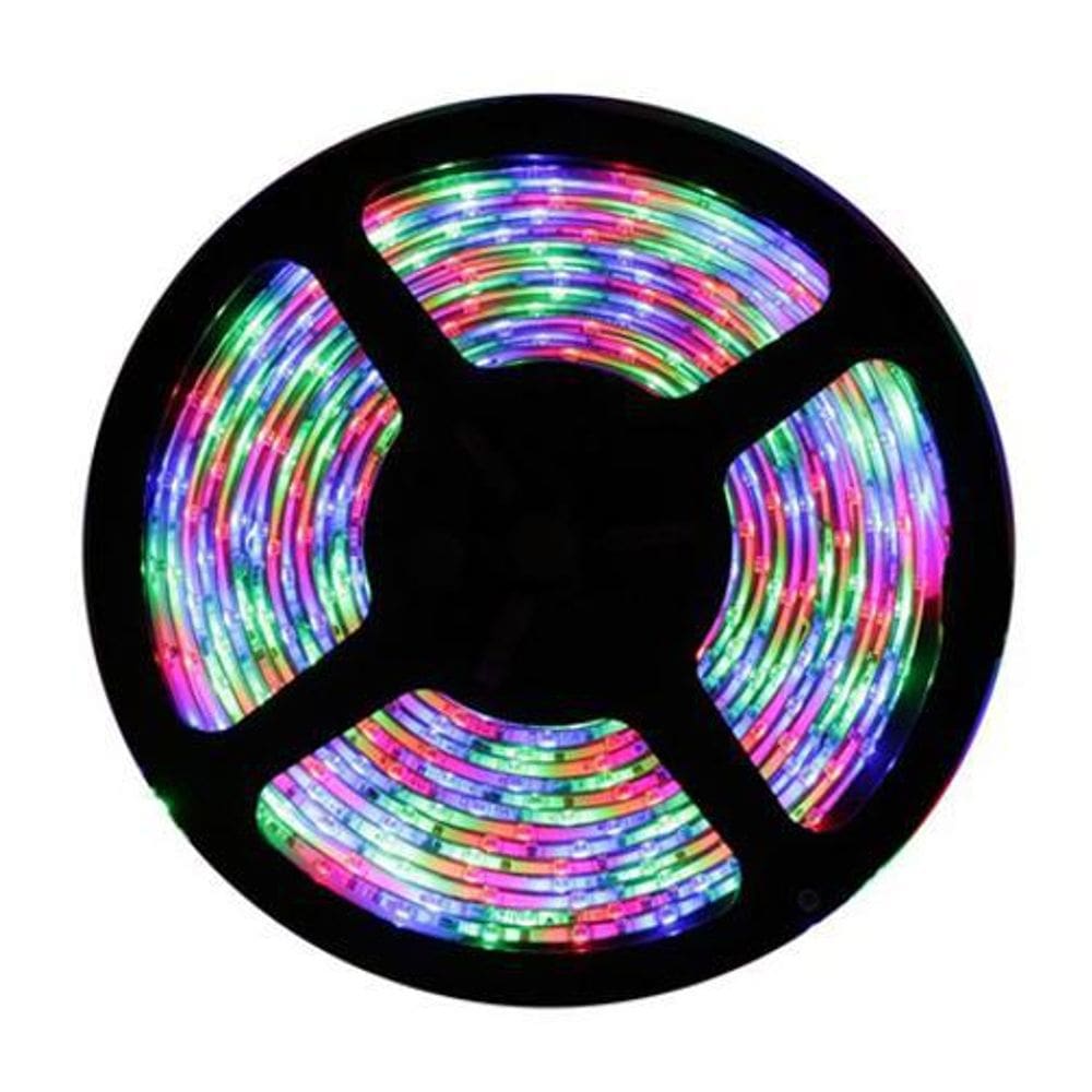 Fita De Led 5050 Rgb Rolo C/5 Metros 12V S/Silicone