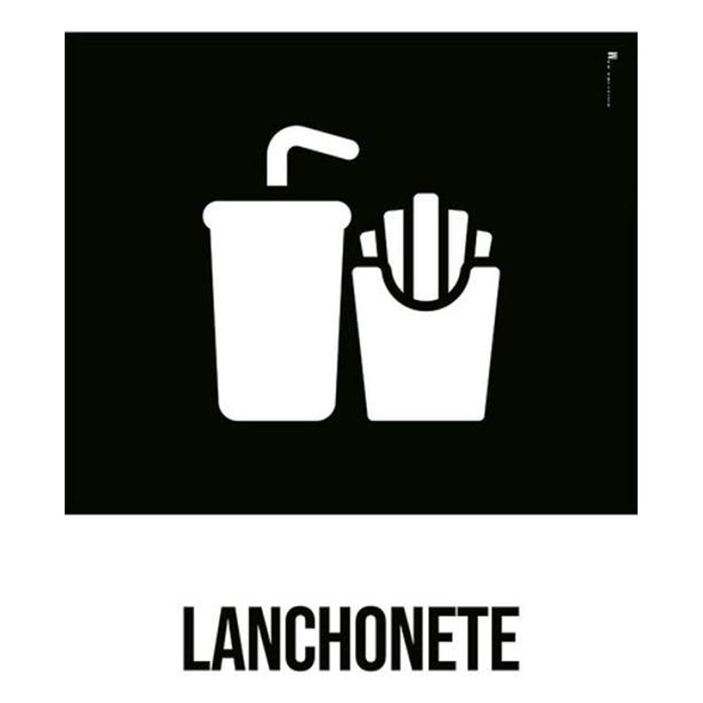 Kit 3 Placas Lanchonete Desenho