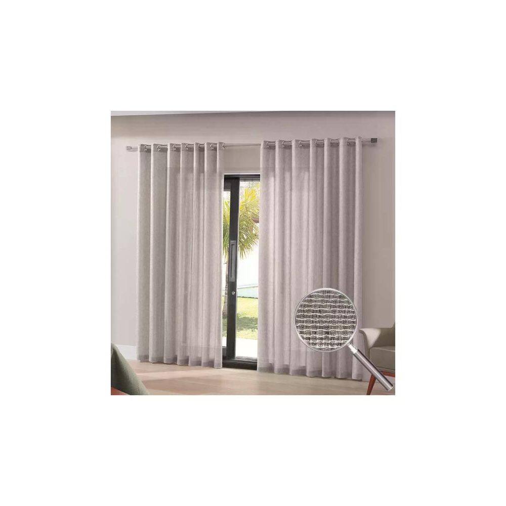 Cortina Bella Janela 420x230 cm Duplex Malta Taupe