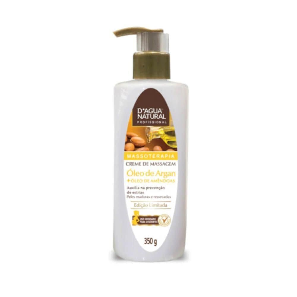 Creme De Massagem Corporal D`Água Natural Argan 350G