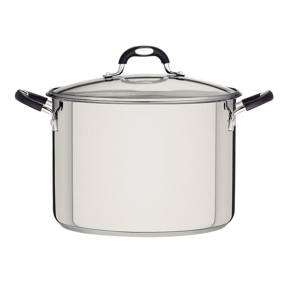 Caldeirão Tramontina Aço Inox Com Tampa De Vidro 30Cm 20,8L