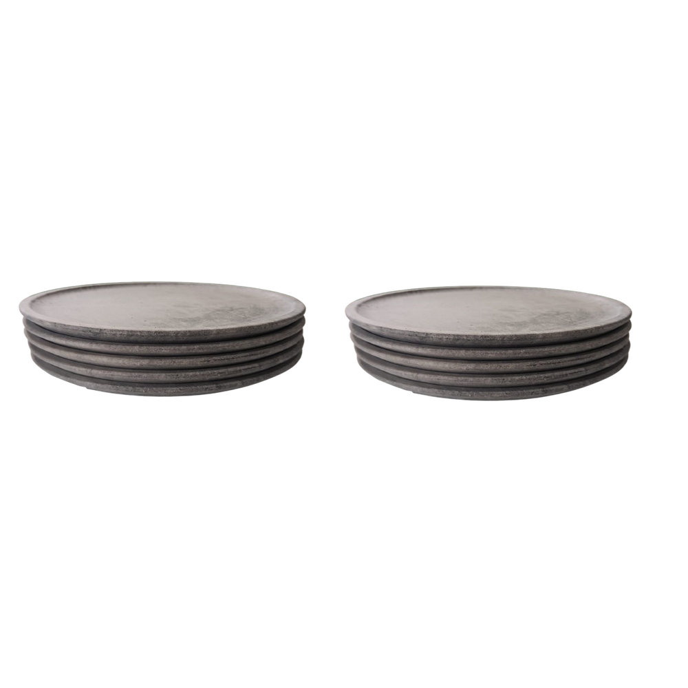 Jogo 10 Pratos Fundos 23 cm de Pedra Sabão