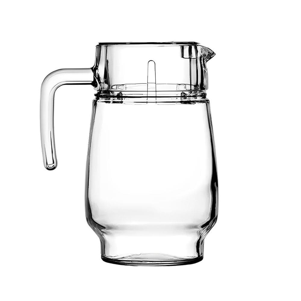 Jarra de Vidro Com Tampa Transparente Safira P/ Água, Suco e Refrigerante 1800ml