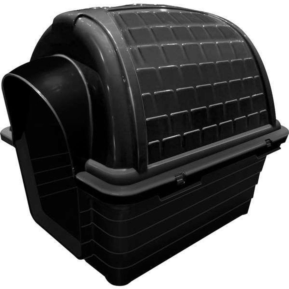 Casa Casinha Cachorro Plástica Iglu Nº3 Furacão Pet - Black