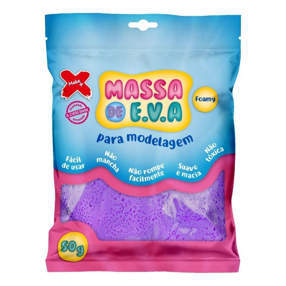Massa De Eva Make+ 50g Roxo
