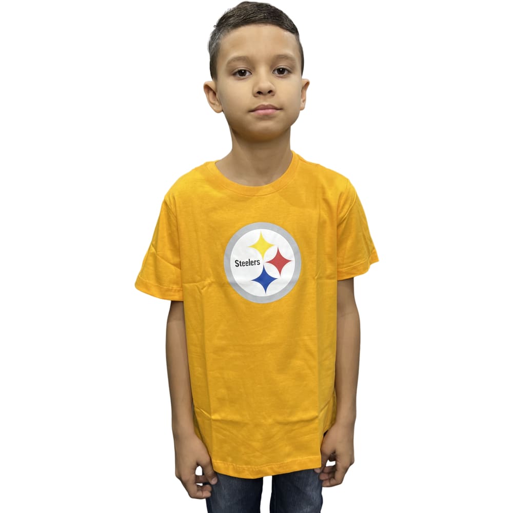 Camiseta Nfl Juvenil Pittsburgh Steelers Logo