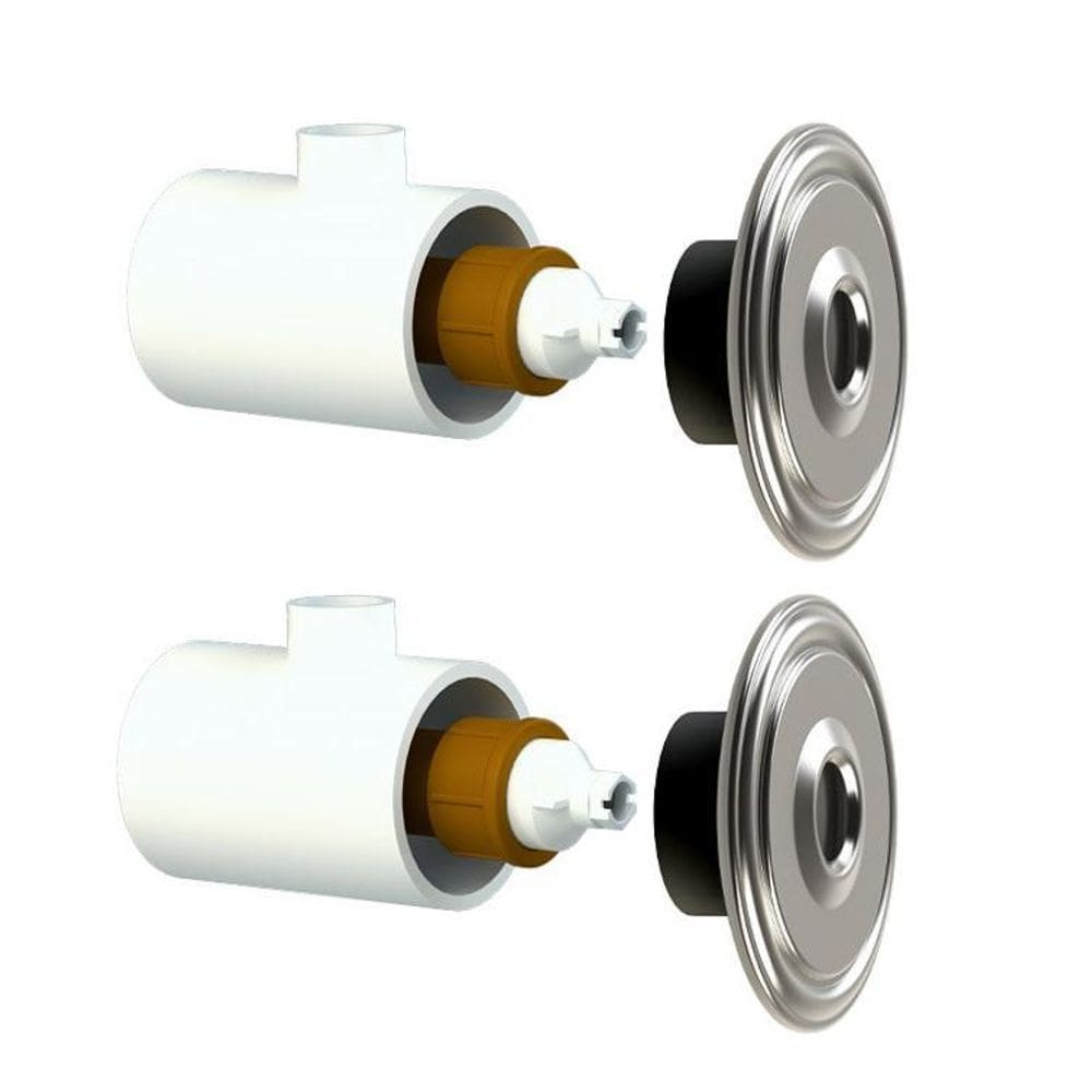 Kit 5 Dispositivos Hidromassagem Inox 50Mm Piscina Alvenaria