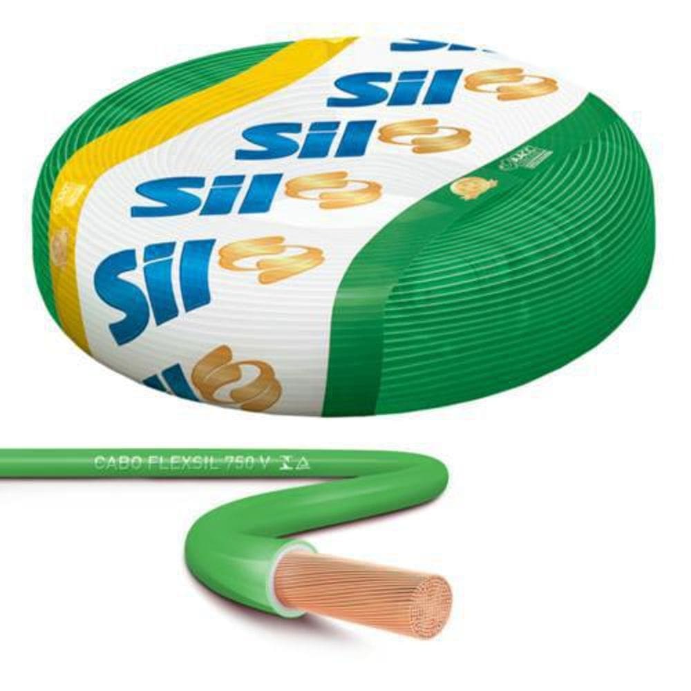 Cabo Flexível 6,0mm Verde 100m - Sil - Instalações Elétricas
