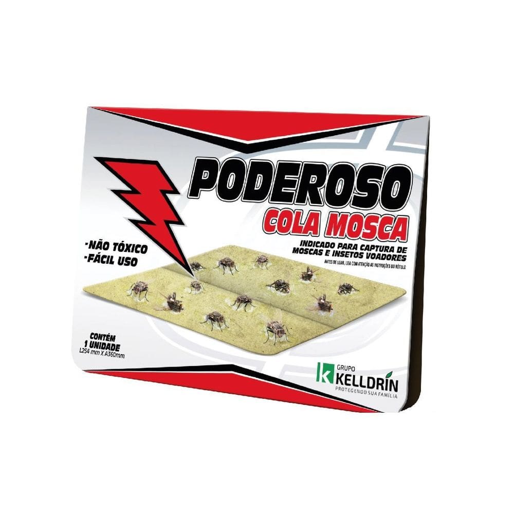 Pega Mosca Poderoso Cola Mosca E Insetos Voadores 25Cm X