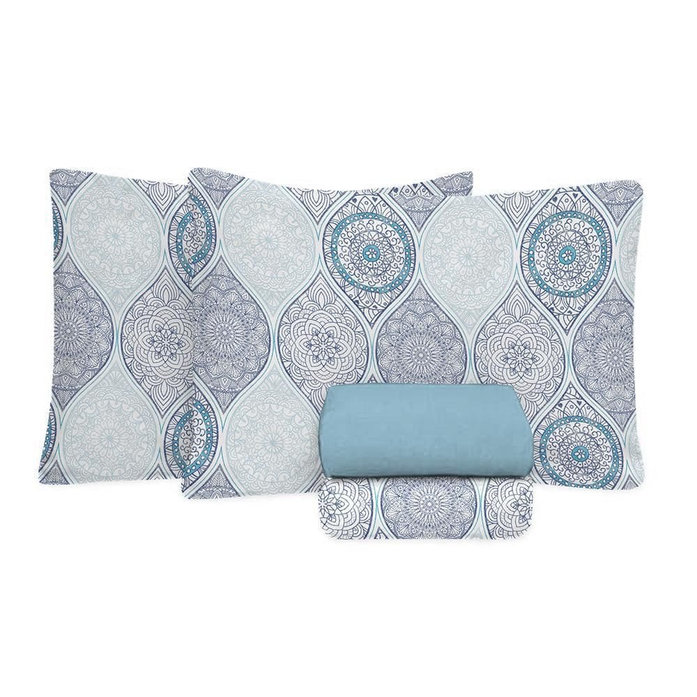Jogo De Cama King Size 130 Fios Fiori - Gael 7430-1
