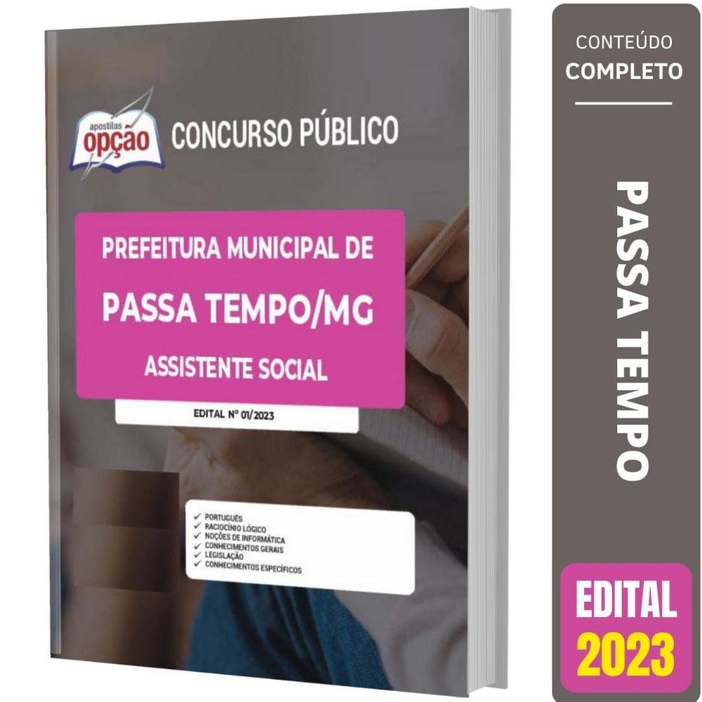 Apostila Concurso Passa Tempo Mg - Assistente Social