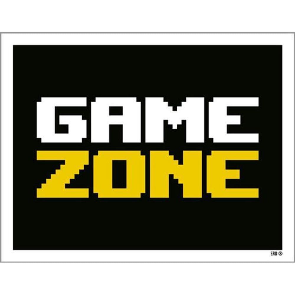 Kit 5 Placas Game Zone 36X46