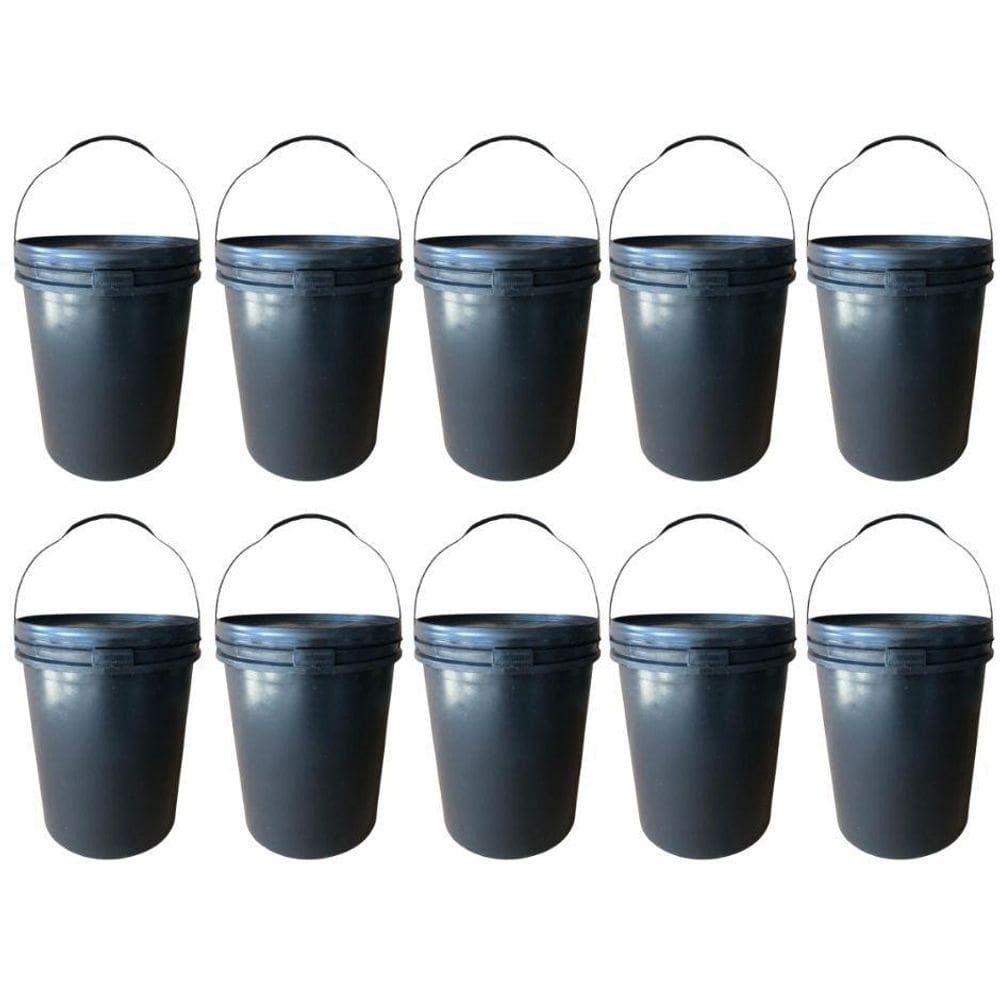 Balde Plástico 20 Litros Reforçado - 10 Pçs