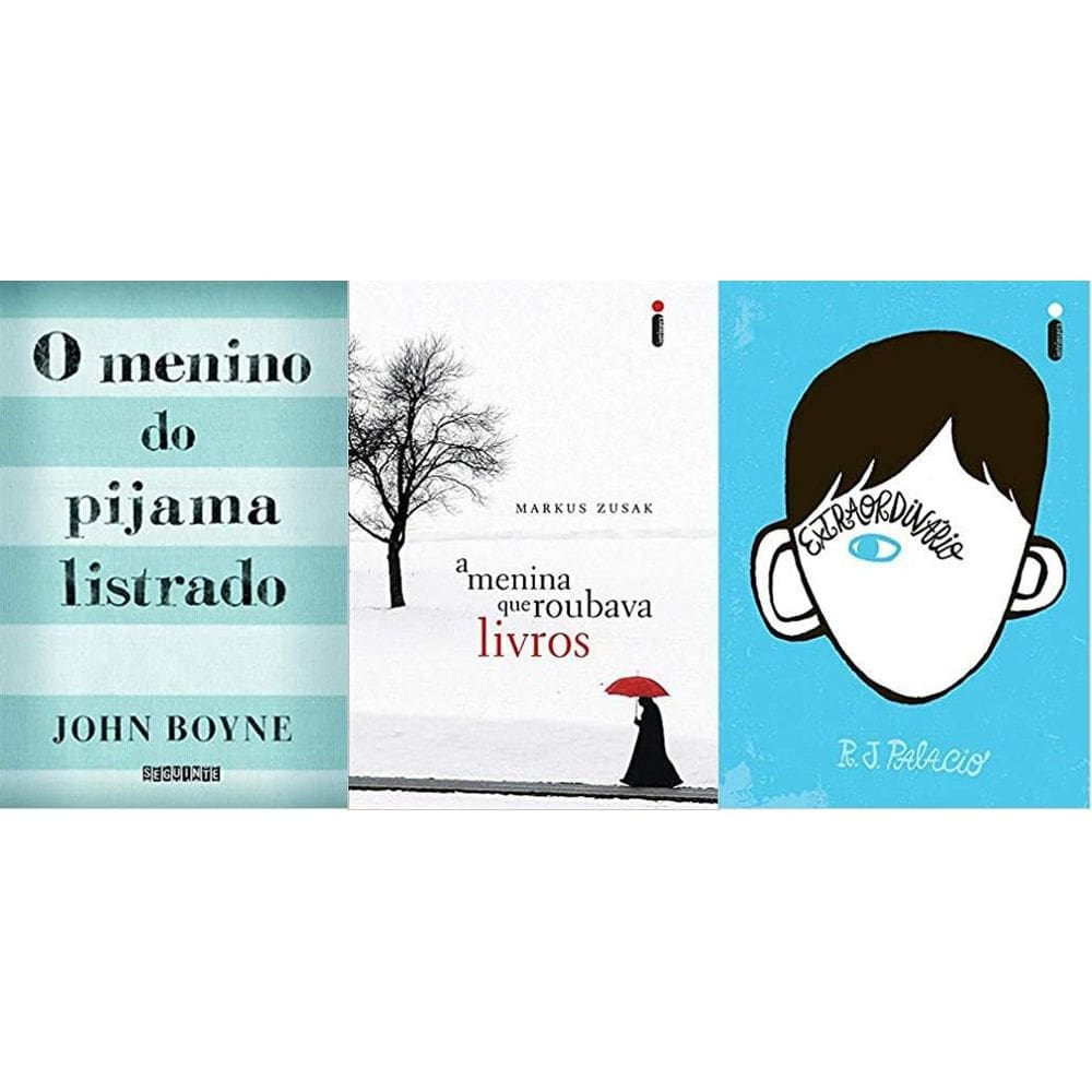 Kit 3 Livros O Menino Do Pijama Listrado + A Menina Que