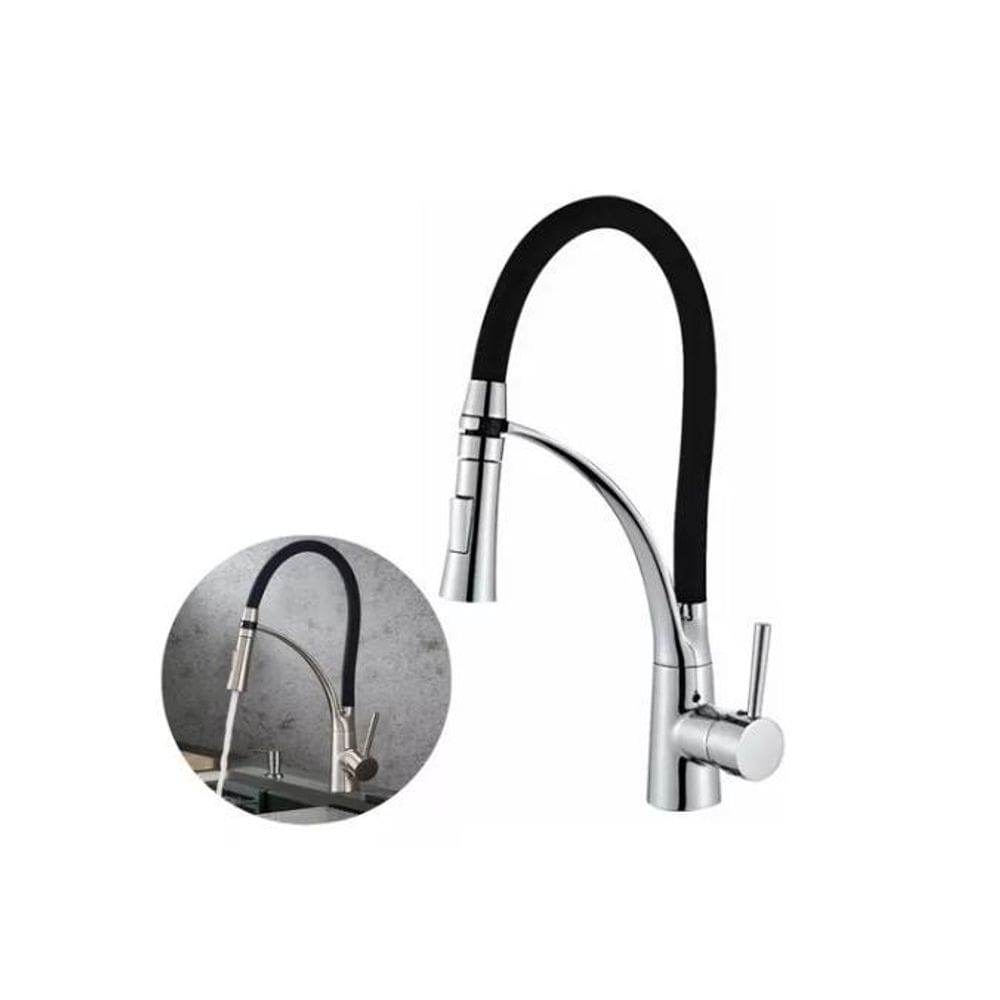 Torneira De Cozinha Gourmet Flexível Silicone Monocomando