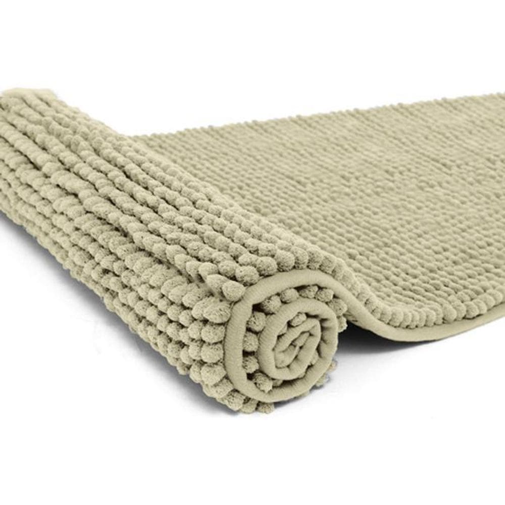 Tapete Antiderrapante Macarrão Passadeira 40 X 110 - Cáqui