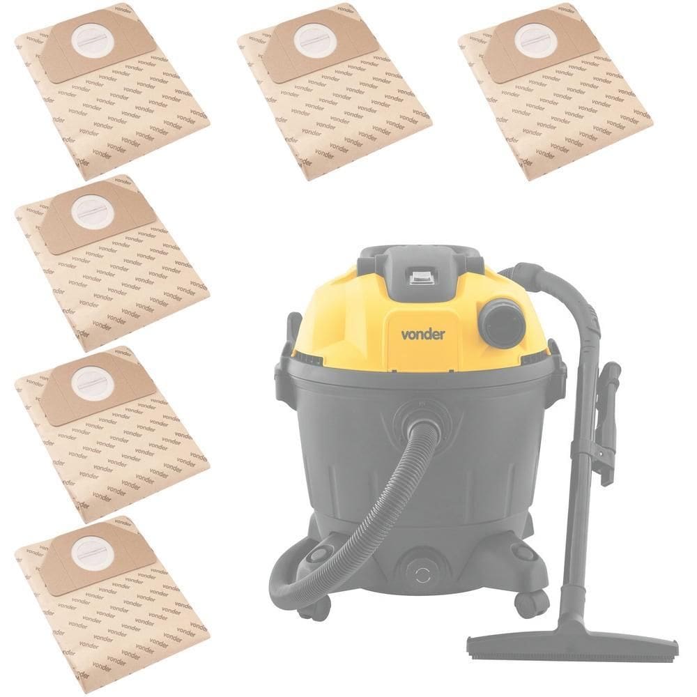 Kit 6 Peças Saco Coletor De Pó Aspirador Pó Apv 1235 Vonder