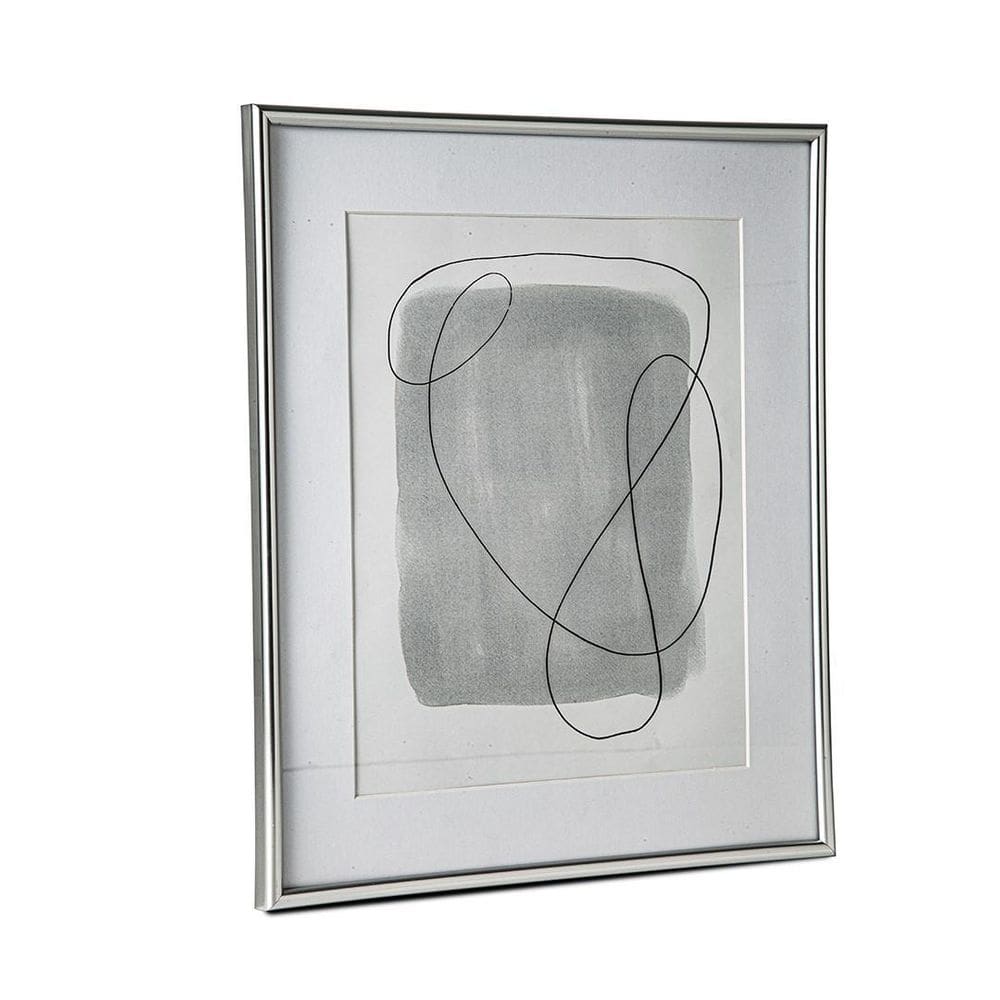 Porta Retrato Prata Mart 20x25CM Vidro e Metal