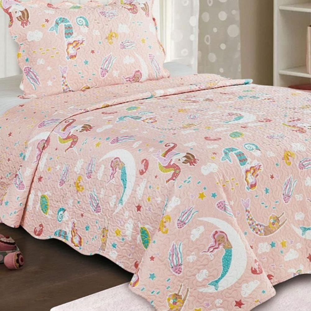 Colcha Patchwork Solteiro Infantil Dupla Face 2 Peças Camesa