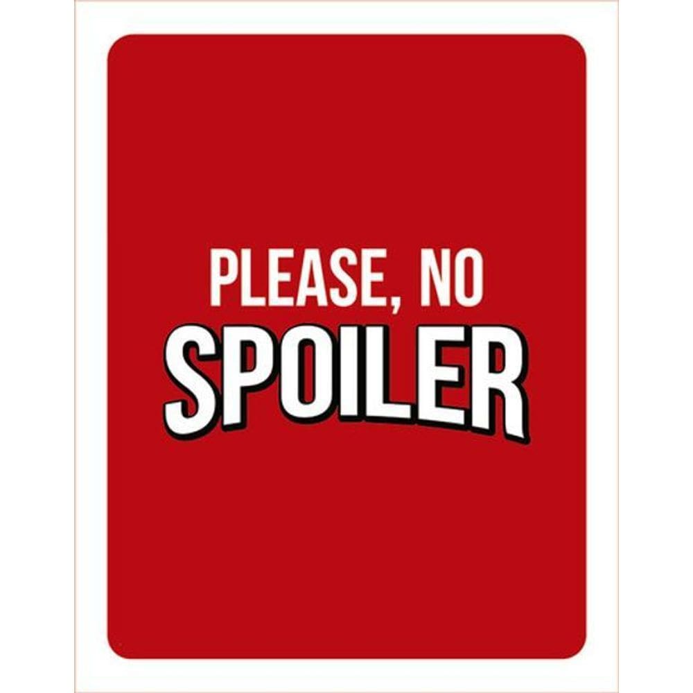 Kit 3 Placas Decorativa - Please No Spoiler