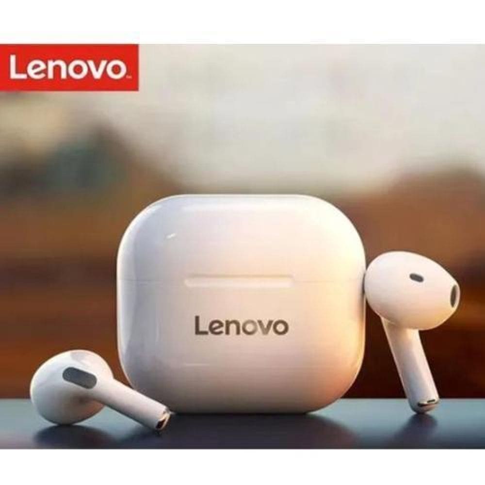 Fone De Ouvido Sem Fio Lenovo Lp40 Branco