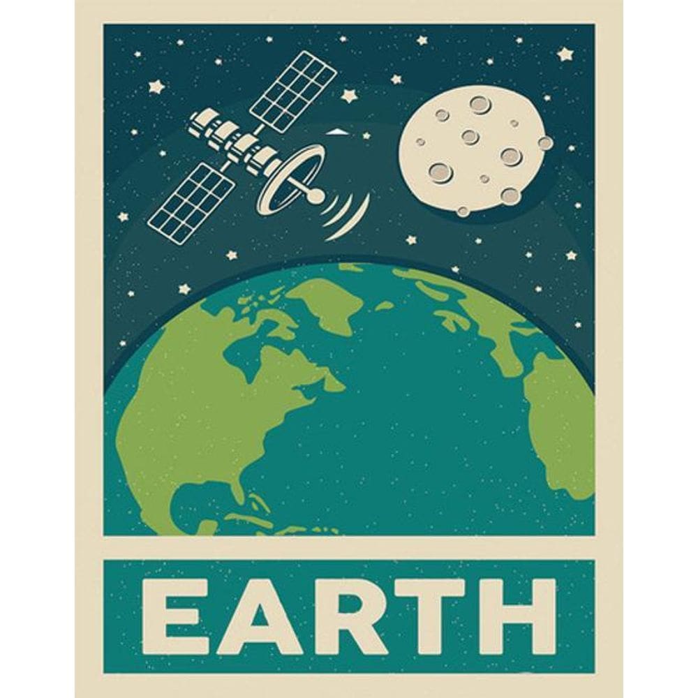 Kit 5 Placas Planeta Earth 36X46