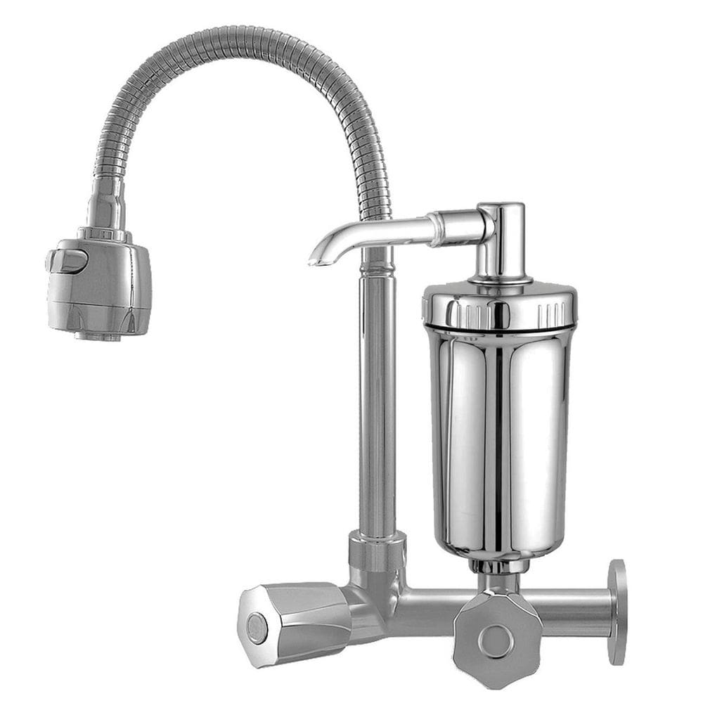Torneira Com Filtro Cozinha Parede Gourmet Abs