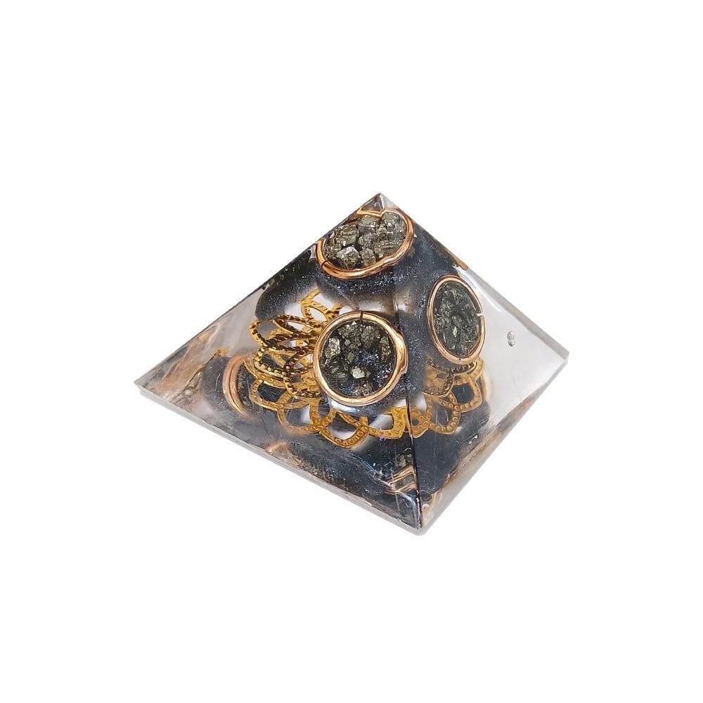 Orgonite Pirâmide 4Cm Superação Medos Trabalha Expectativa