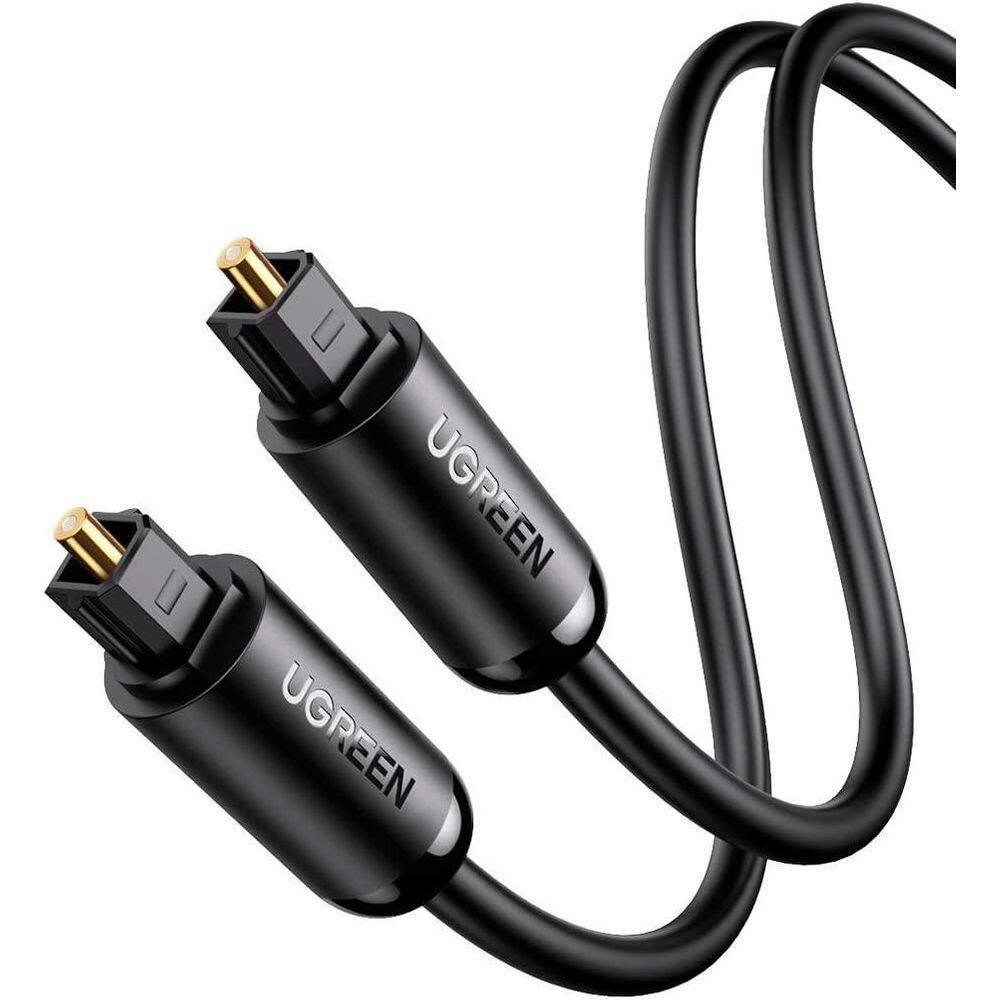 Cabo Óptico De Áudio Digital Ugreen Toslink Spdif - 2 Metros