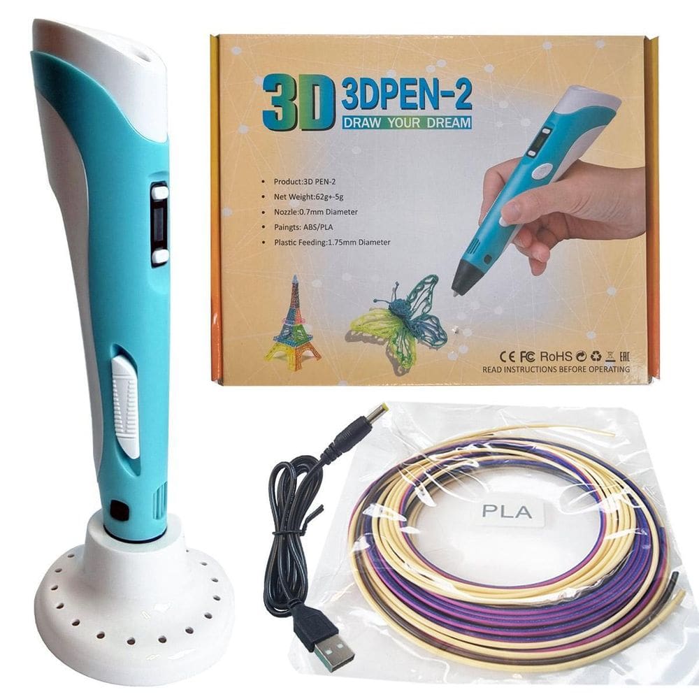 Caneta 3D Pla Abs Controle Velocidade Temperatura Usb Bilvot