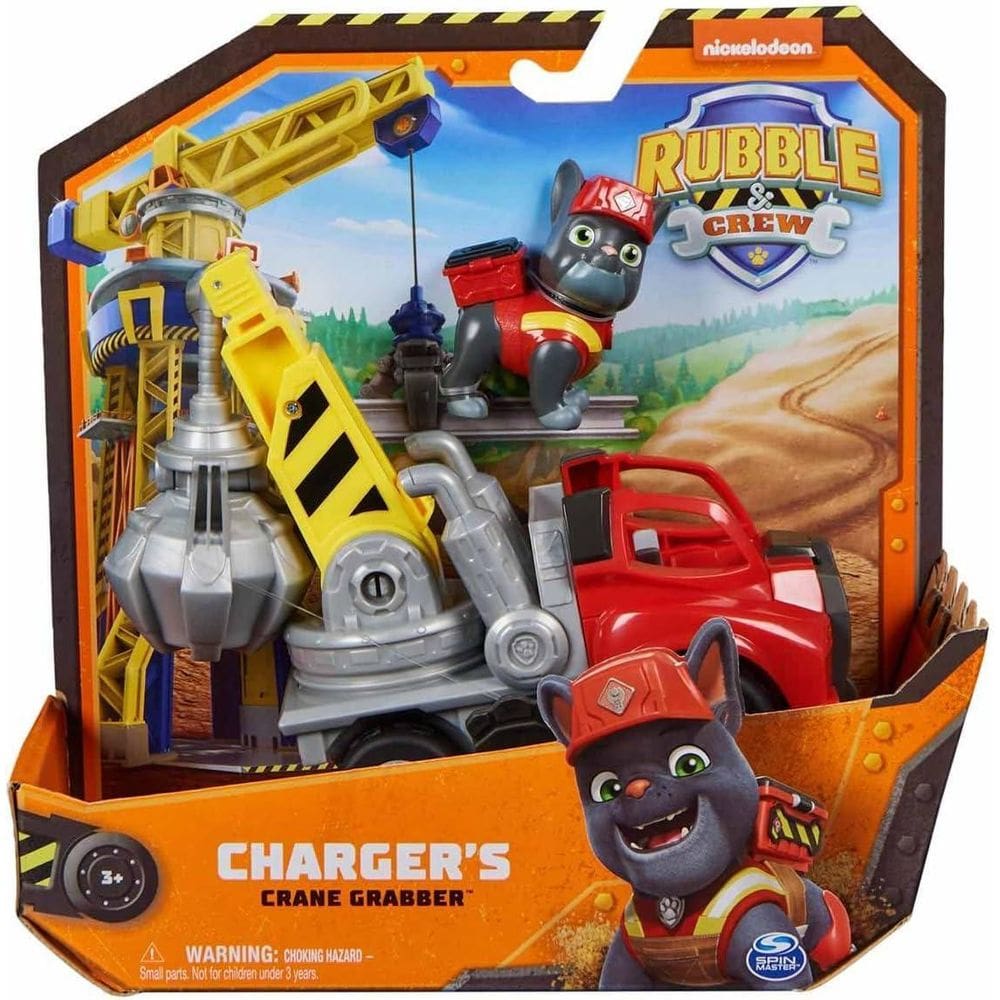 Patrulha Canina Rubble E Crew Chargers Guindaste Sucateiro