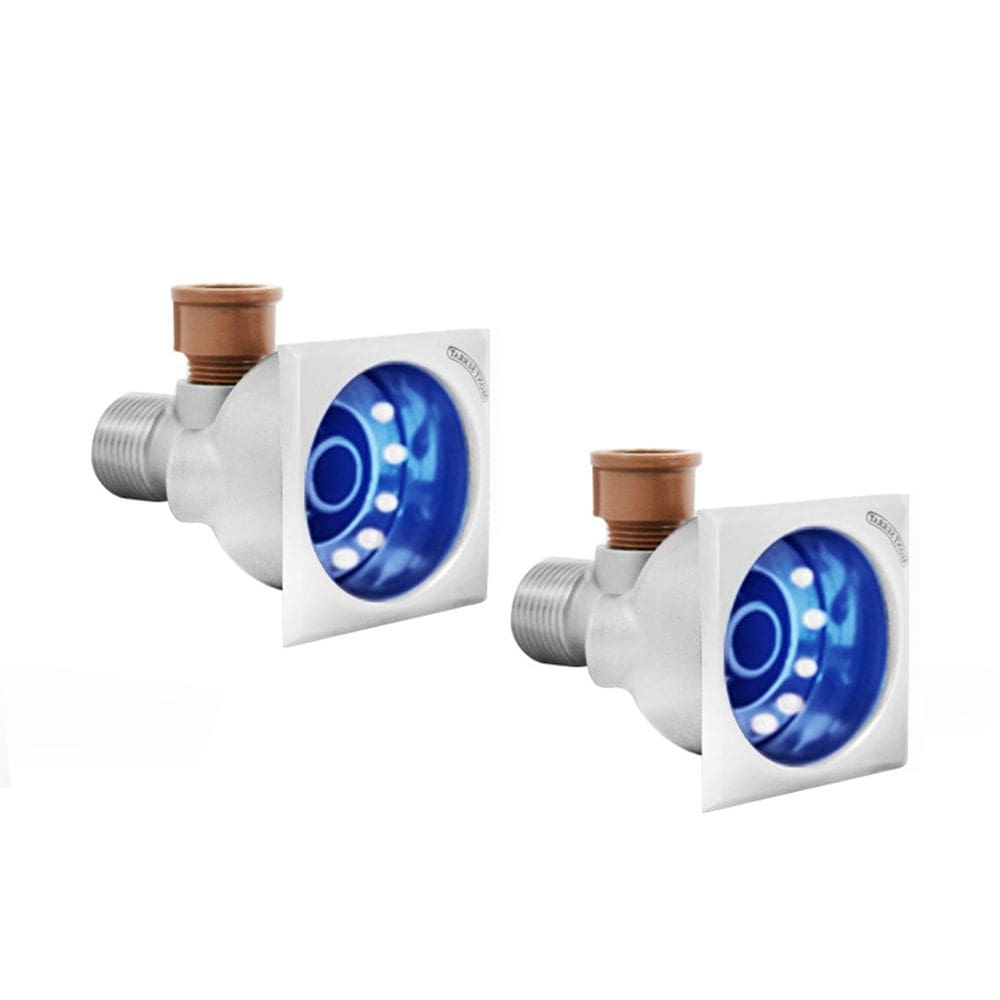 Duas Hidromassagens Quadrada Inox Com Led Rgb Para Prainha E Spa