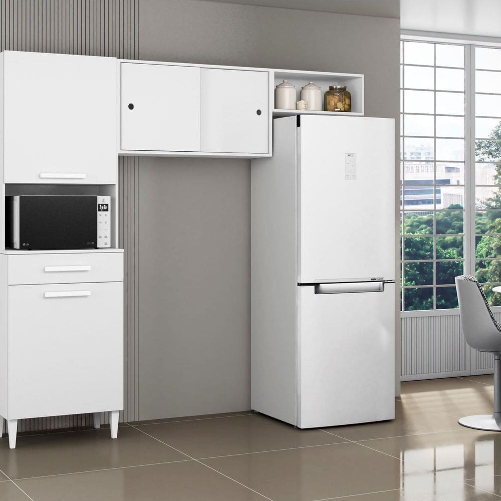 Cozinha Compacta Paneleiro e Aéreos Isabelle Branco