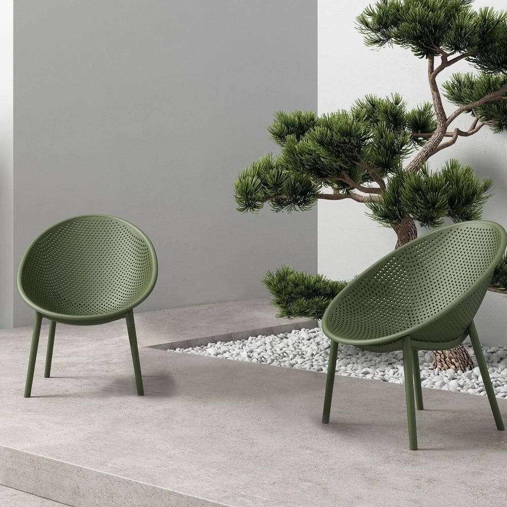 Poltrona Decorativa para Jardim Drops Verde
