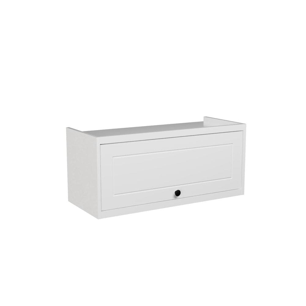 Armário Aéreo Para Cozinha 80cm 1 Porta Sevilha Branco