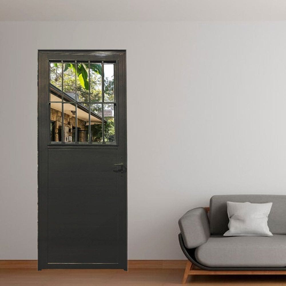 Porta Social Lambril Linha Veneza 210x90 Lado Direito Preto