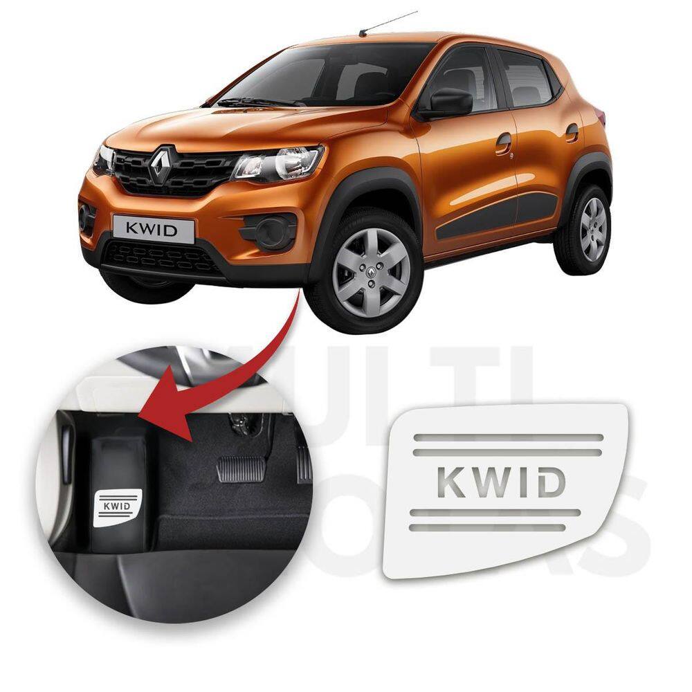 Descanso De Pé Renault Kwid 2018 A 2022 Aço Escovado Prata