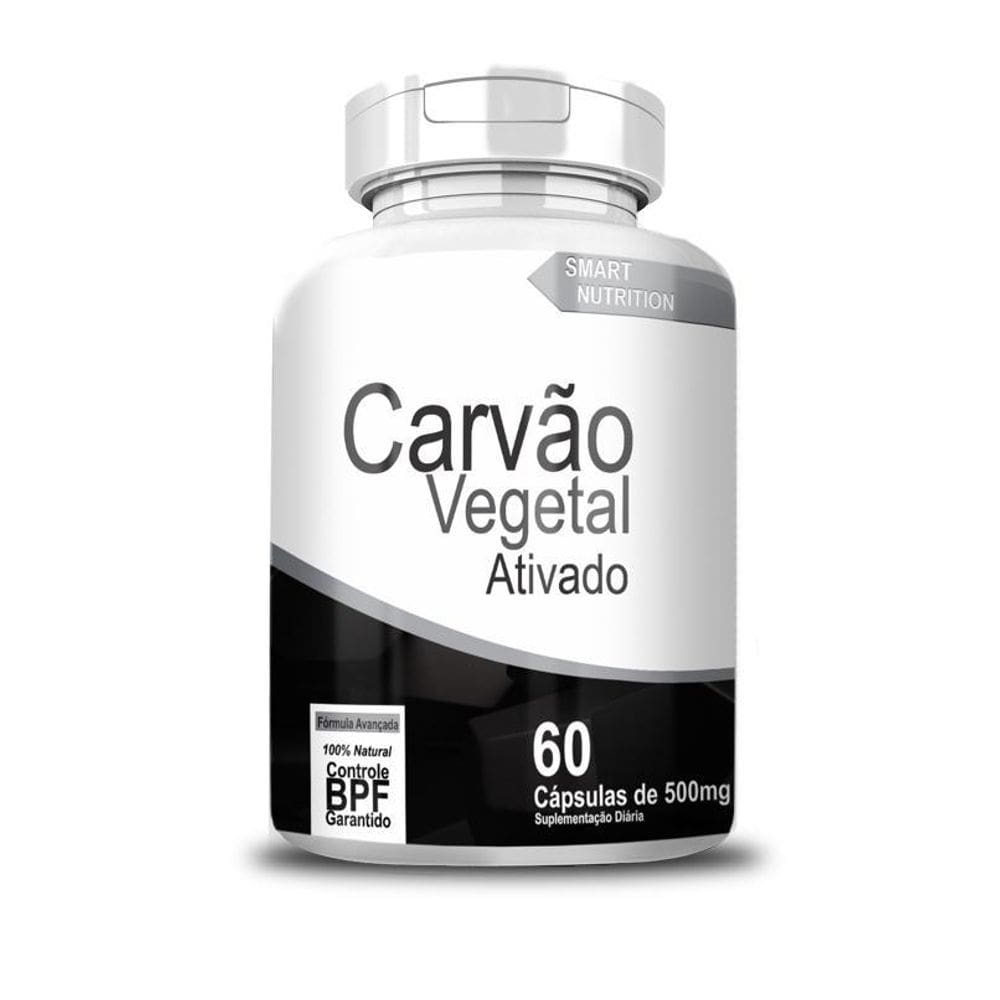 Carvão Vegetal 500 Mg 60 Cápsulas - Suporte Digestivo