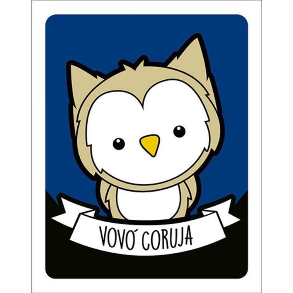 Kit 3 Placas Decorativa - Vovó Coruja