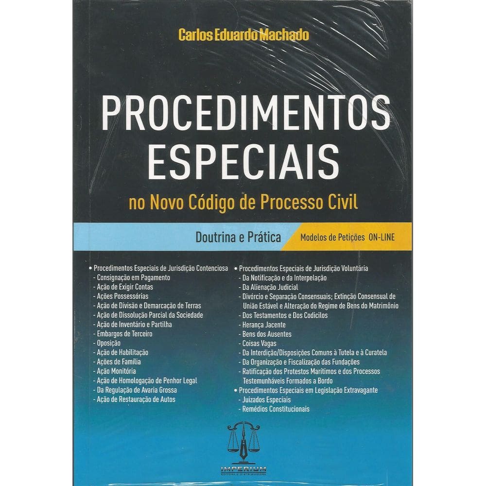 Livro Procedimentos Especiais