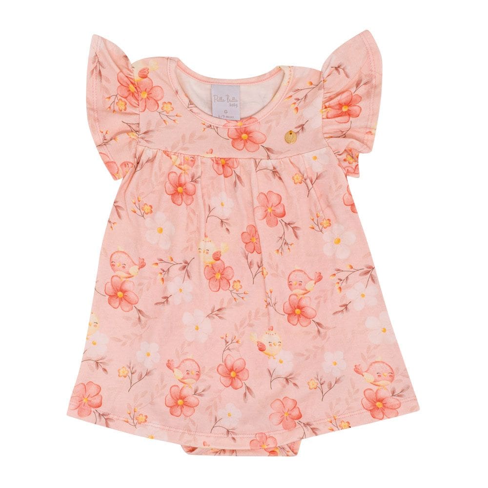 Body Vestido Bebê Menina - Digital Rose - 50513-1123