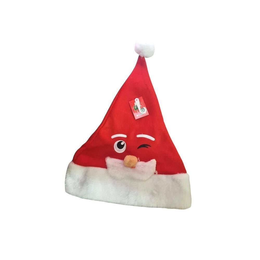 Kit Gorros De Natal Para Casal Gorro Com Carinha E Trança